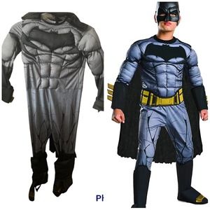 Batman Large / L (12/14) Justice League Jumpsuit Mask Youth Child Costume  Rubie